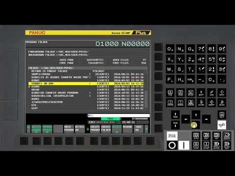 Main Program Select from List in FANUC CNC
