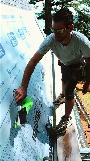 installing roof underlayment on top of old roof before installing metalroofing #constructionchannel