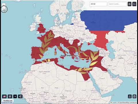 🚀 See how easy it is to compare real sizes of countries and historical empires on TrueSize.net!
