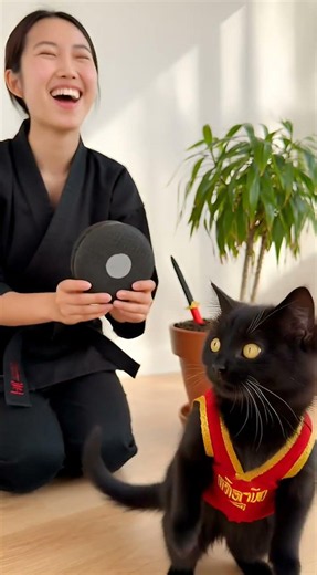 Watch This Cat Master Sword Skills Like Never Before