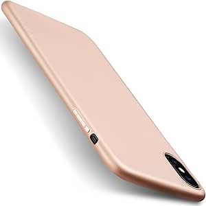 X-level Case Compatible iPhone X and iPhone Xs,Soft TPU Matte Surface Slim Ultra-Thin Light Full Protective Back Cover Compatible Apple iPhone Xs Case (2018) / Apple iPhone X Case (2017)-Gold