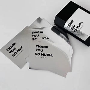 [Hot Item] Brand Sticker Custom Logo Transparent Square Stickers for Packaging Label