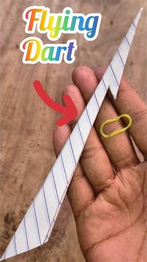 Paper Flying Dart ✈️🔥 | Easy Origami Dart Trick That Actually Flies! #shorts #origami