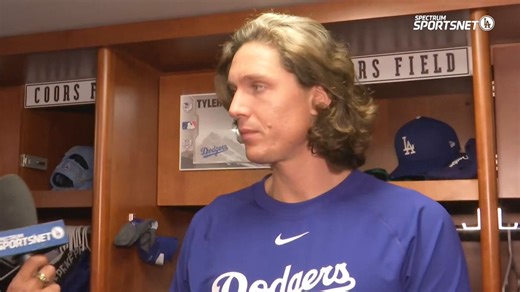 "I felt pretty sharp today."In his first career start at Coors Field, Tyler Glasnow (W (2-0), 7.0 IP, 2 H, ER, 7 K, 2 BB, 92 P) talks to the media after the #Dodgers defeat the Rockies, 7-1.