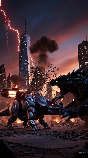 robotic treciraptops VS MONSTER