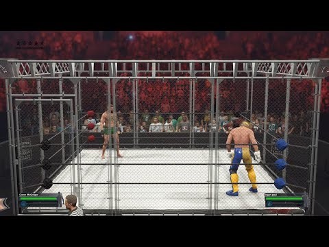 WWE 2K23 Conor McGregor Vs Logan Paul Steel Cage Dream Match