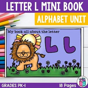Alphabet Letter of the Week: The Letter L Mini Book, Letter L Mini Book Alphabet
