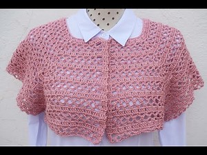 How to crochet a spring jacket yoke with graphics
