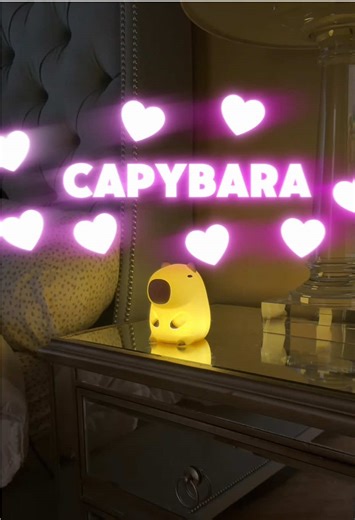 Capybara nightlight fun for all ages. This capybara nightlight can be turned on with a 20 minute timer or set to turn on and off with touch. USB-C chargeable so no batteries required. This capybara a nightlight makes a great stocking stuffer for Christmas. Grab a capybara nightlight for a stocking stuffer now before they sell out.#tiktokshopcreatorpicks #tiktokshopblackfriday #tiktokshopcybermonday #capybara #nightlight