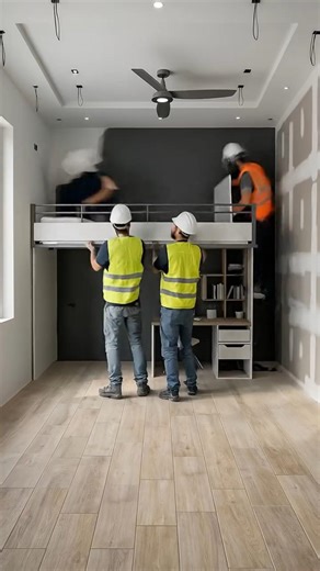 Ultimate Bedroom Upgrade | Loft Bed + Workspace Reveal #interiordesign #home #architecture