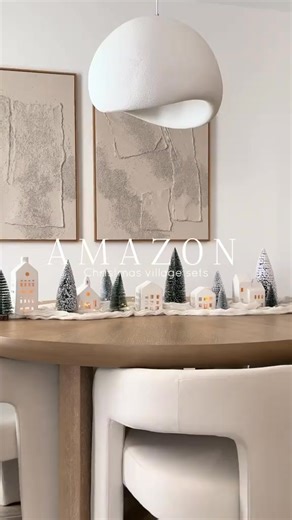 17K views · 75 reactions | ✨ Light up your holiday with this dreamy Ceramic Christmas Village Set from Amazon!  Each cute little LED house and snow tree will add the perfect cozy touch to your winter decor. ❄️ #christmasdecor #holidaydecor #amazonfinds #christmasvillage #holidayvibes #cozyhome #homedecor #winterdecor #festivehome #amazonhomefavorites #duyencd #homemini | Interior Decor World | Facebook