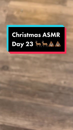 Day 23 Christmas ASMR Reindeer Poop Explosion!