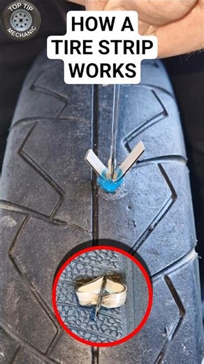 How a Tire Strip Repair Works #tirerepair #tirestrip #reXpair #uwueri #tirerepairkit