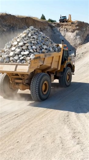 Mega Dump Truck Loading Massive Rocks | Powerful Quarry Machines