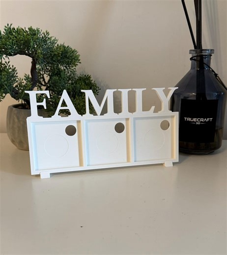 Family Photo Frame STL – 3D Printable Picture Holder for 2.5x2.5 Inch Photos – Digital Download - Etsy