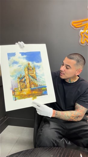 Devon Rodriguez on Instagram: "🔥NEW PRINT DROP🔥 on Saturday, October 11th at 12pm EST. Painted in London, England. $199 USD each— limited edition. Each print is numbered, signed, and hand stamped by me! There will only be a 24 hour window to get one. Link in my bio 🇬🇧🇬🇧🇬🇧"
