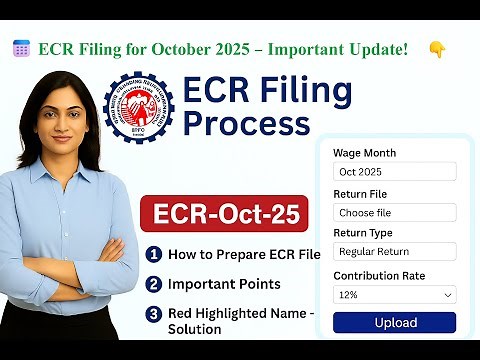 💡OCT-25 EPF ECR File Preparation & Error Solutions Explained! 🧾✅ #ECR #oct25 #pfupdate #pfchallan