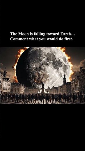 POV: Humanity watches the Moon fall