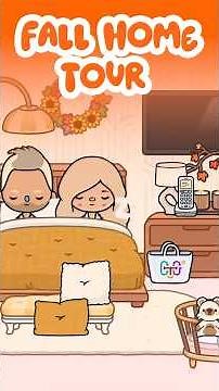 Toca Boca Touring New home with Fall vibe decoration 🍂🍁