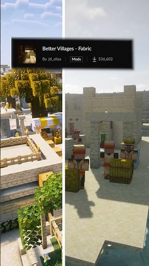 Minecraft mods comparison Better Village Mod