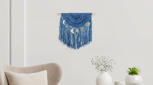 Suspension murale macramé DIY avec lunes en résine