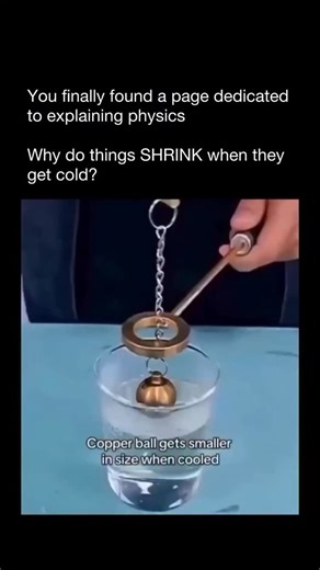 Physics07 on Instagram: "When temperatures drop, atoms slow down and that slowdown makes materials contract. This process is called thermal contraction, the opposite of thermal expansion. You can actually see it around you: power lines tighten in winter, and roads can crack when the ground gets cold and contracts. It’s a subtle but powerful reminder that even solid objects are in constant motion just slower than you think. Credit:@physicsuncovered #science #physics #explore #reels #learnsomethin