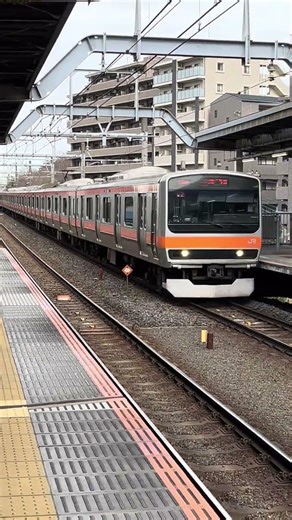 jr musashino line arriving (higashi-matsudo)