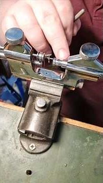 Working with the tenon burnishing chair Watchmaker's tool Watchmaker