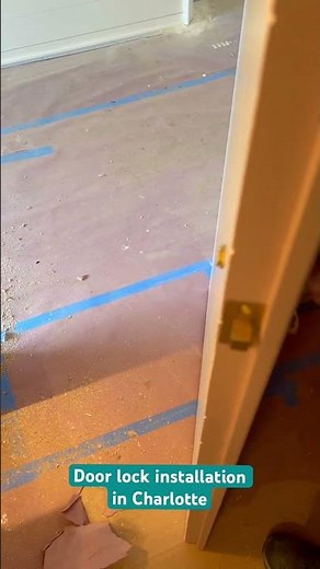 Emtek door lock / door hardware installation in Charlotte #maxhandypro #doorlock #charlottenc #clt