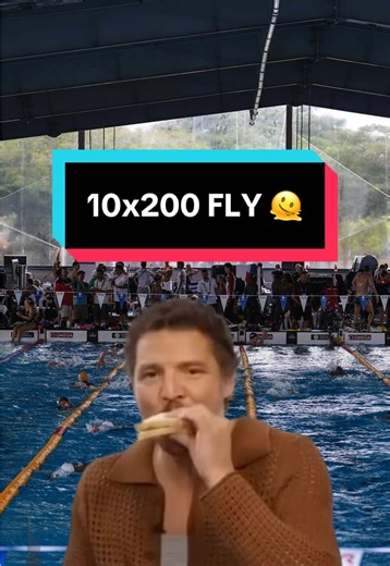 Nobody is ever ready for that set 🫠 #swimming #pedropascal #sportstiktok