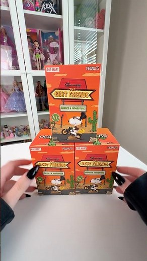 Unboxing SNOOPY & WOODSTOCK The Best Friends Series by POPMART 🧡 #snoopy #popmart #blindbox