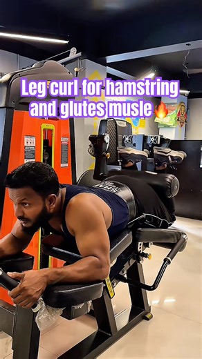 Leg curl for hamstring and glutes musle. #fitness #motivation #shorts #workout #legcurl