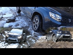 Dacia Duster 4WD on Different Offroad Trails Driving