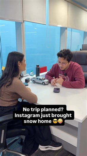 No trip planned? Instagram just brought snow home