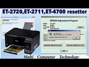 Epson ET-2720 Resetter (WIC reset only to compare) Download 100 Free (Adjustment Program) ET-2711