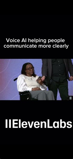 Exploring how AI voice technology can support clearer communication.Example .@elevenlabsio