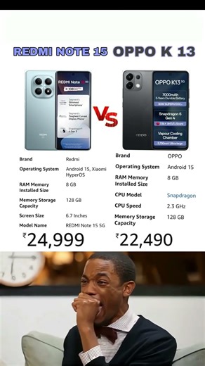 ⚡ REDMI NOTE 15 vs OPPO K 13 MOBILE COMPRESSION 🚨