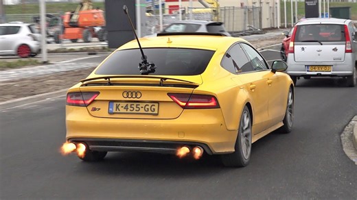 520HP Audi S7 V8 – Brutal Exhaust Sounds, Flames & Street Accelerations!