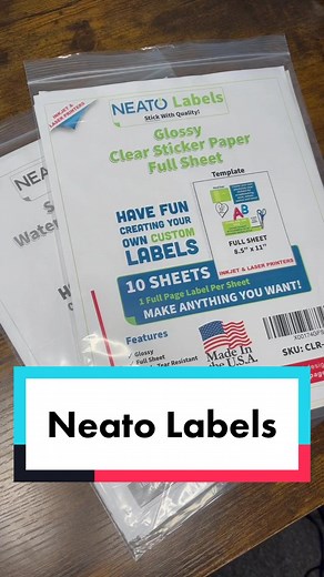 Neato Labels #neatolabels @neatolabels #stickers #stickerpaper #sticker #cricutstickers #cricutsticker #crafting #cricutmade #cricutcreations #cricut