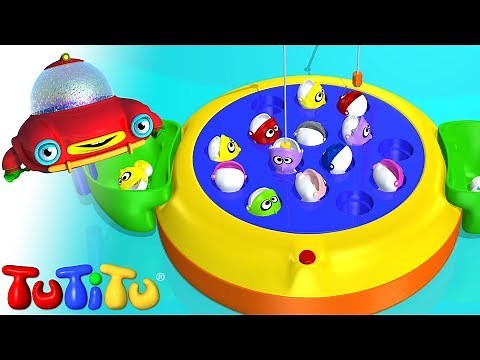 🎁TuTiTu Builds a Fishing Game - 🤩Fun Toddler Learning with Easy Toy Building Activities🍿