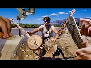 full build process of two gourd banjos