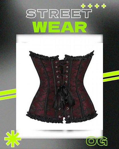 Plus Size Fishbone Corset Lace Up Boned Pleated Vintage Shapewear For Women - S