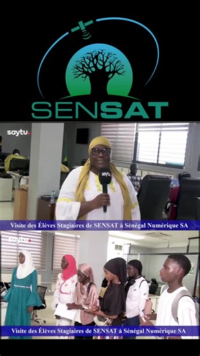 Visite des Élèves Stagiaires de SENSAT à Sénégal Numérique SA #SENSAT #numerique #senegaltiktok #eleves #visite