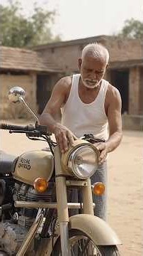 60-Year-Old Man Builds a Royal Enfield Bullet From Bamboo! 😱#BambooBullet #RoyalEnfield #BambooBike