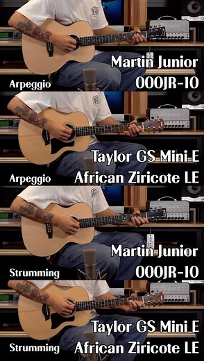 1.2K views · 11 reactions | Martin Junior 000JR-10 vs Taylor GS Mini...