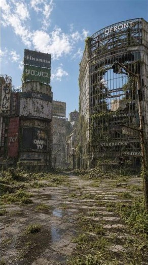 Tokyo, Shibuya 100 Years After Humanity | 渋谷、人類消滅から100年後