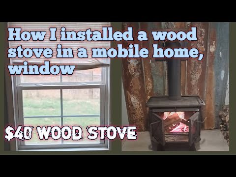 HOW i installed a wood stove in a mobile home