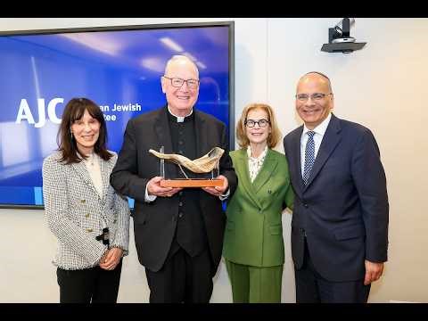 Cardinal Dolan Honored by AJC for Fighting Antisemitism and Strengthening Jewish-Catholic Relations
