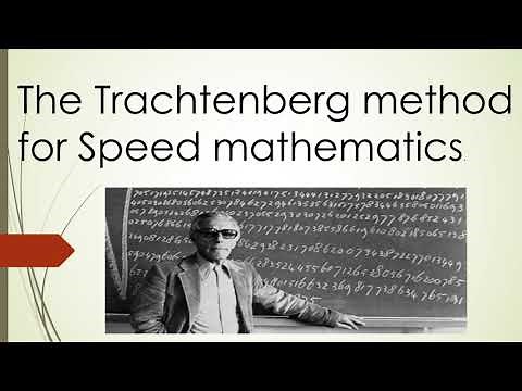 The Trachtenberg method for speed mathematics P1
