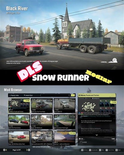 Snow Runner Dls Mod Denemeleri... #gaming #games #gameplay #snowrunner